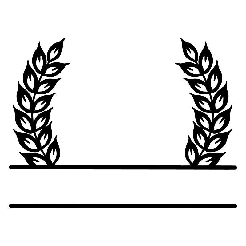 Grain Wreath Name Banner