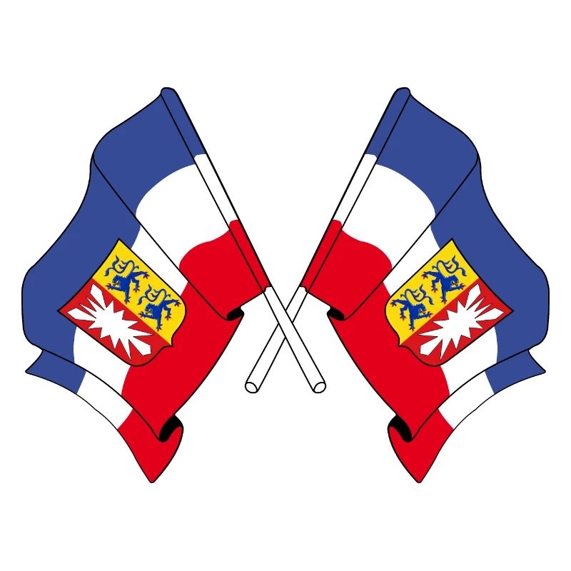 Deux drapeaux Schleswig Holstein