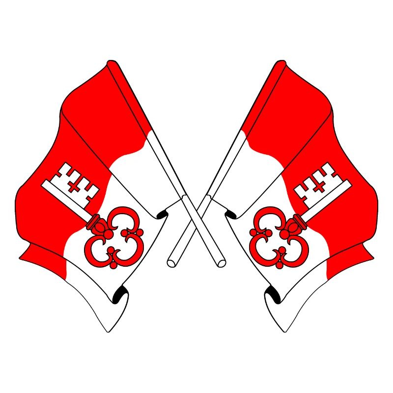 Deux drapeaux d’Obwald Suisse
