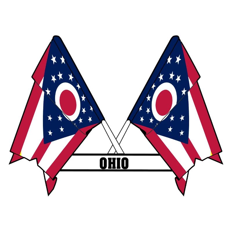 texte des drapeaux wee OHIO