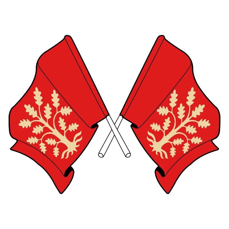Drapeaux croisés de la conception symbolique d’Agder