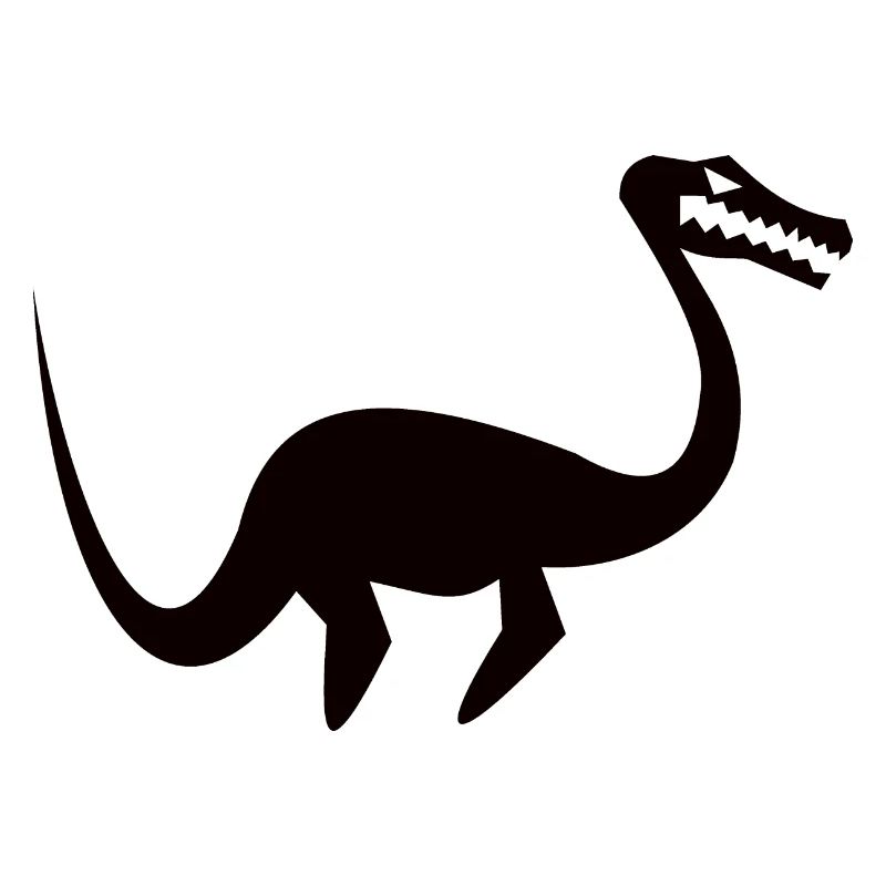 cool plesiosaurus silhouette design