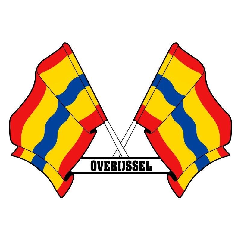 Texte à deux drapeaux OVERIJSSEL