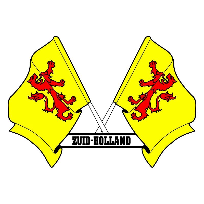 Two flags text SOUTH HOLLAND