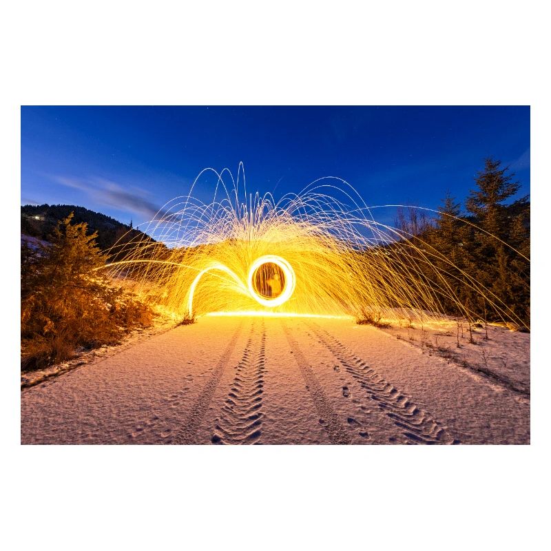Flaming Steel Wool	