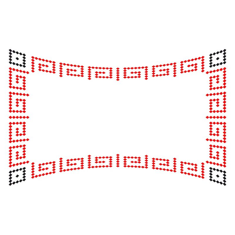 Frame pattern red
