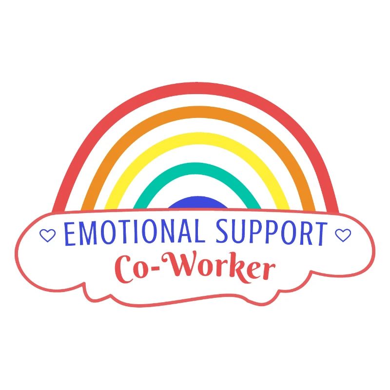 Emotional Support Employee Work Beast Red