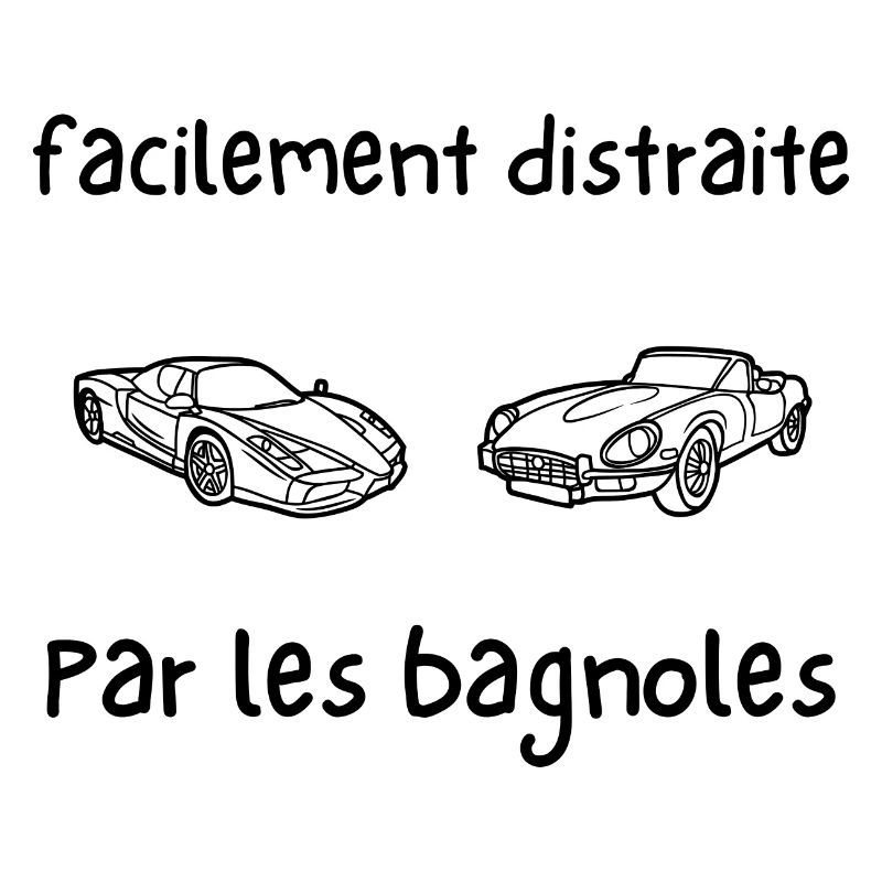 facilement distraite par les bagnoles
