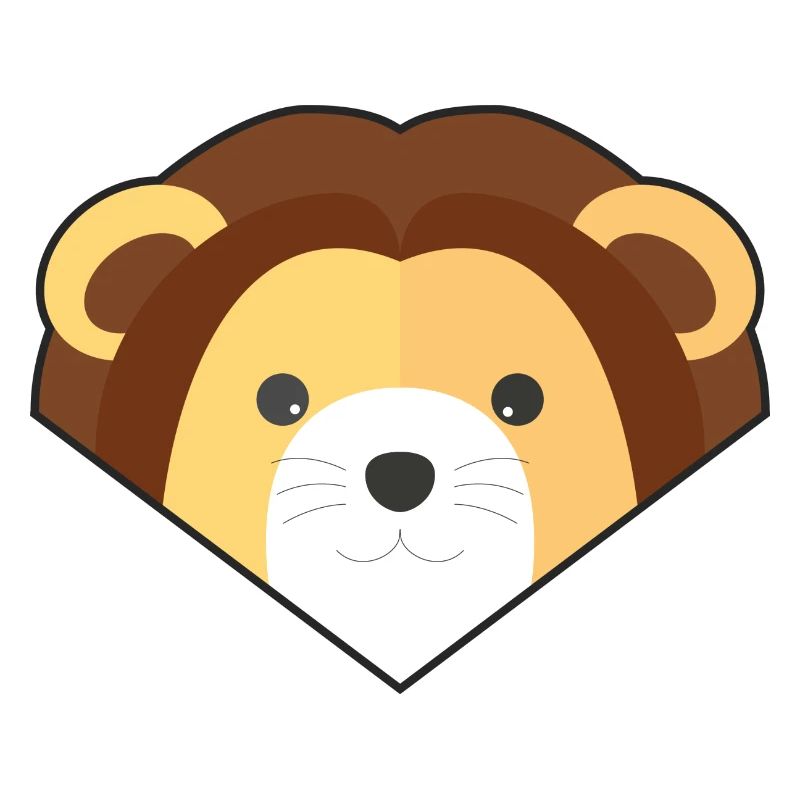 Lion simple mignon