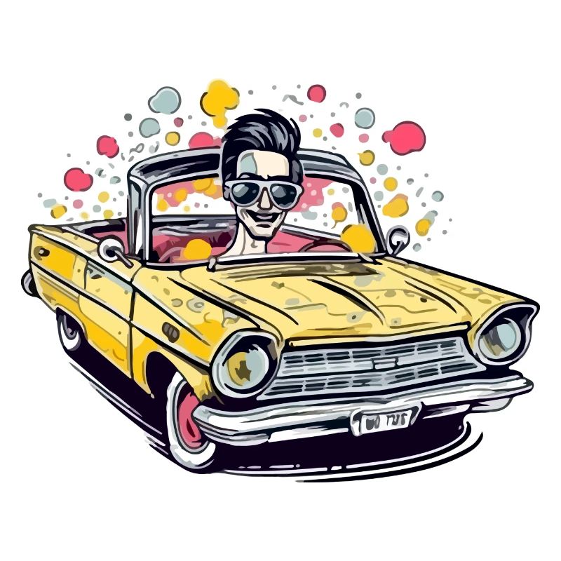 Eric en cabriolet