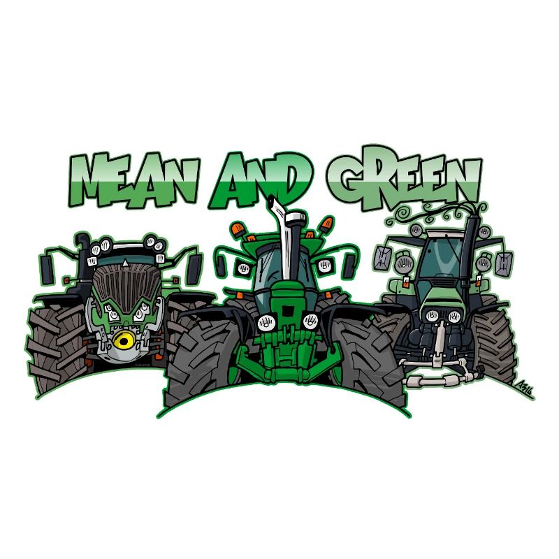 Tracteurs Différents et Verts