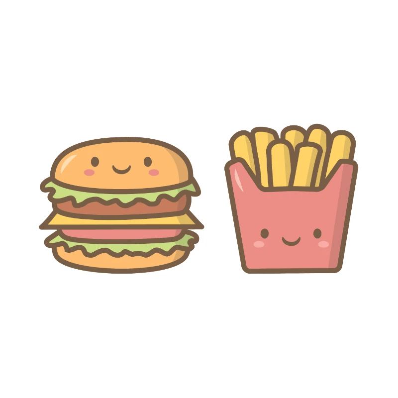 Burger mignon et frites, parfaits ensemble