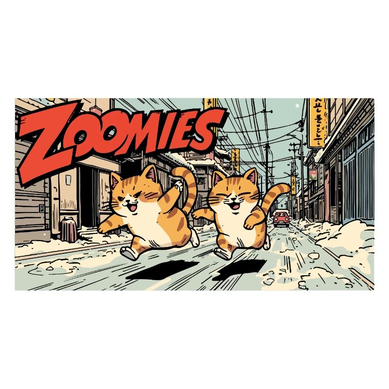 Course de chat anime