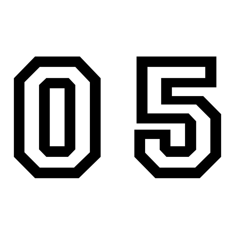 number - 05 - zero five