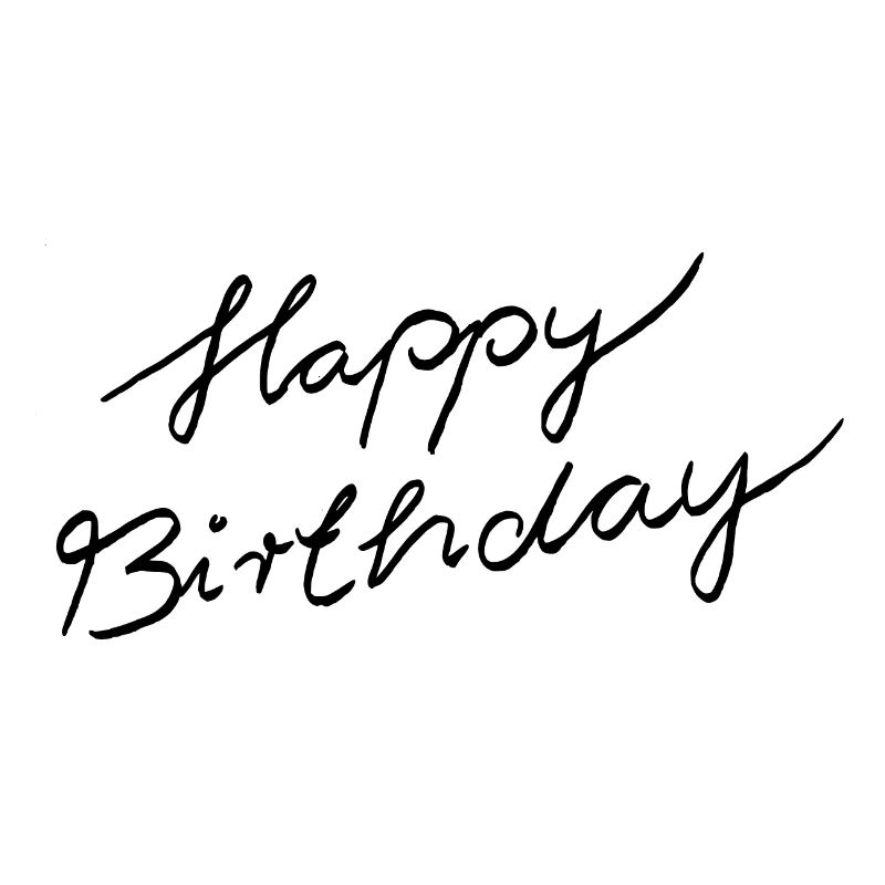 Lettrage joyeux anniversaire
