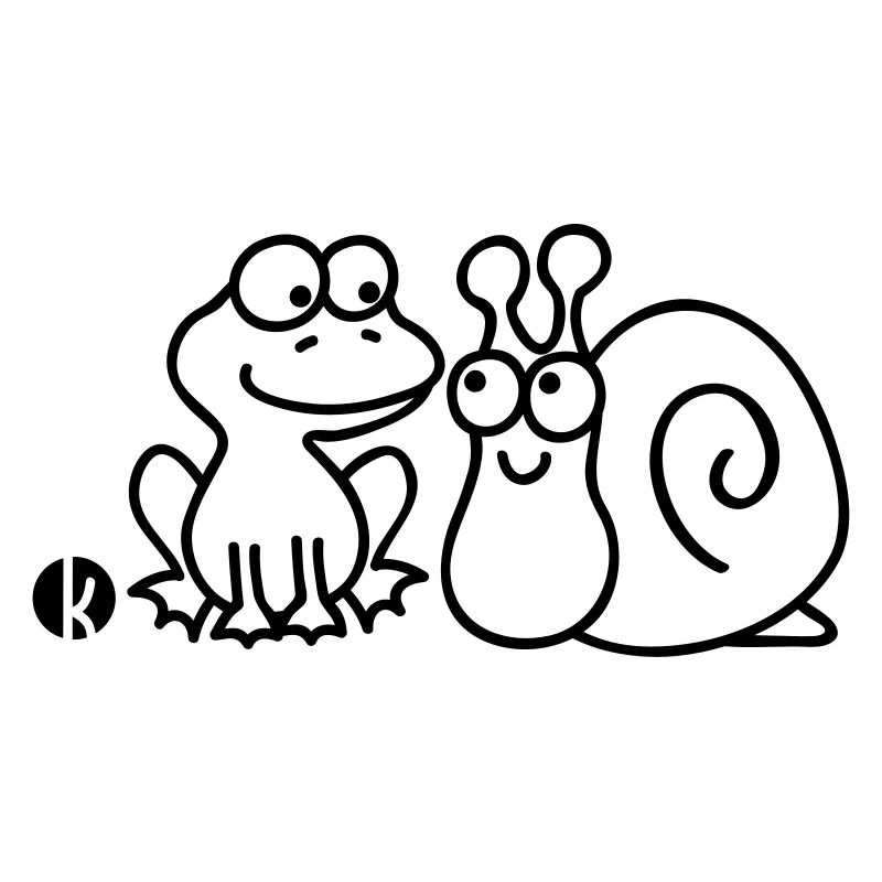 Frosch und Schnecke