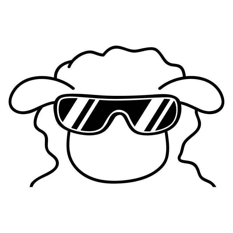 Cool Sheep Head