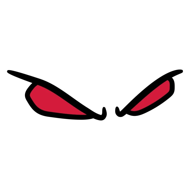 2 evil eye horror halloween red bright comic