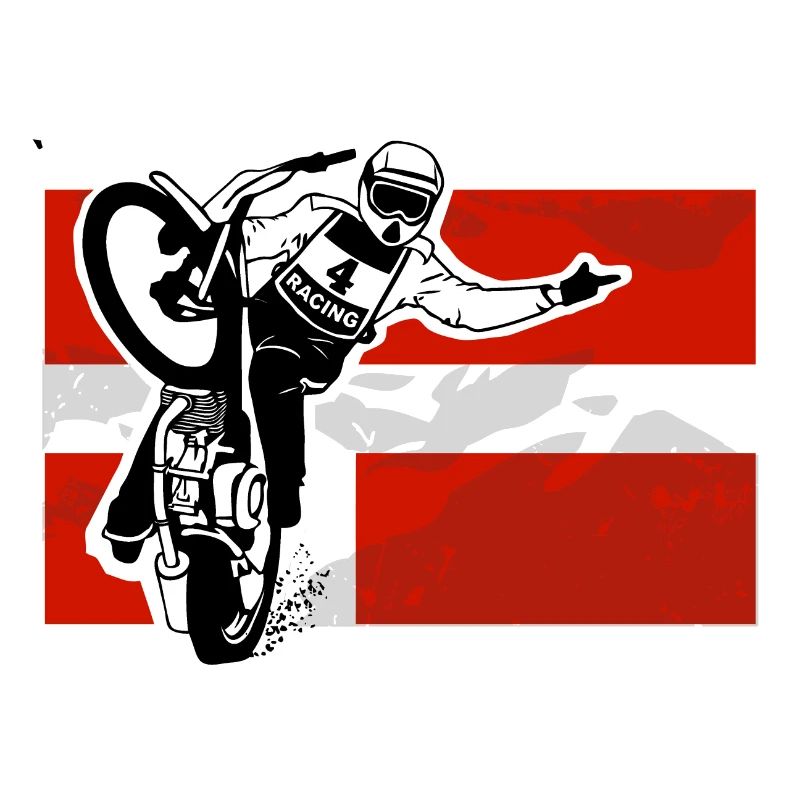 Speedway - Denmark Flag