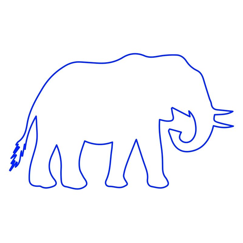 Elephant Outline