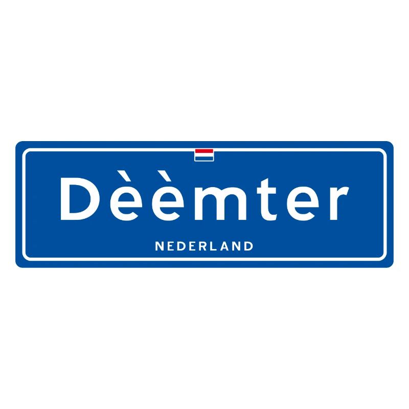 Panneau de nom de lieu Dèèèmter (Deventer)