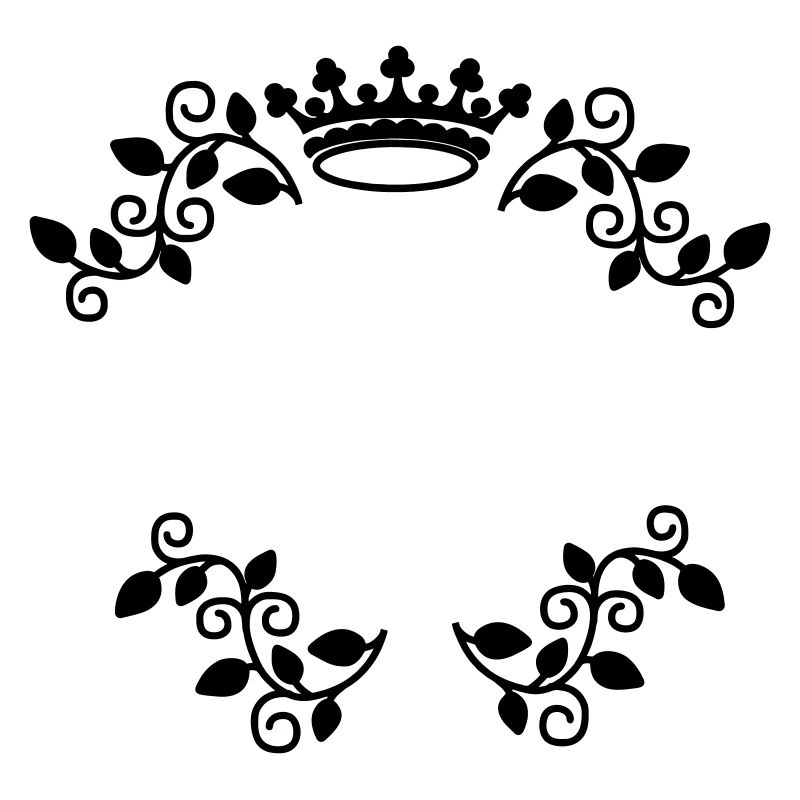 Decoration with crown