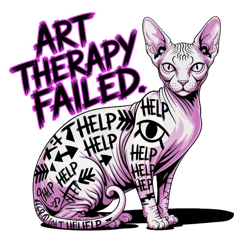 Cat Art Therapy Fail