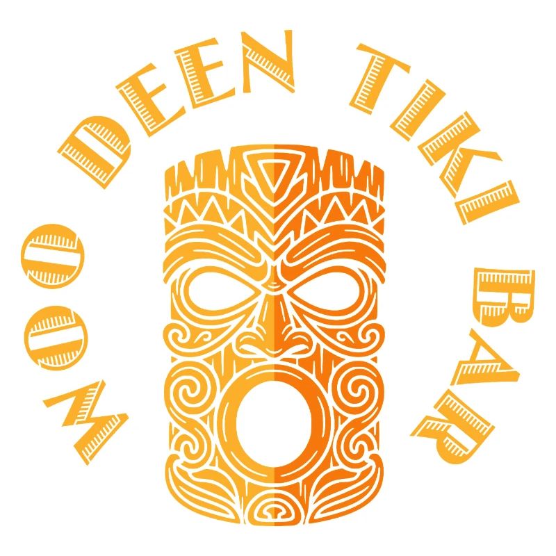 Tiki Bear - Mask, Retro Design Tiki Bar Shirt