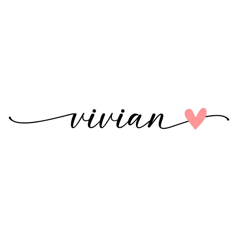 Vivian Nom Prénom Calligraphie Script