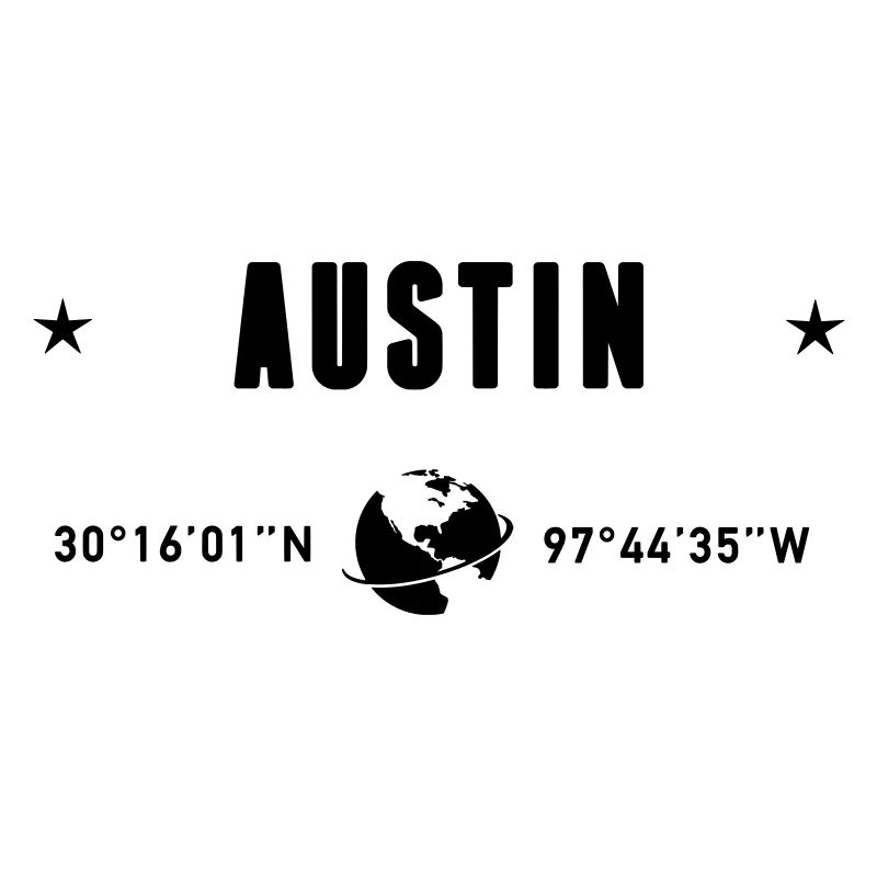 Austin Texas Coordinates Gps Globe