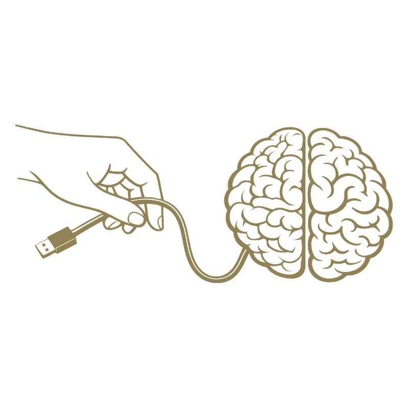 Connecteur de câble Brain Head Intelligence Intelligence artificielle