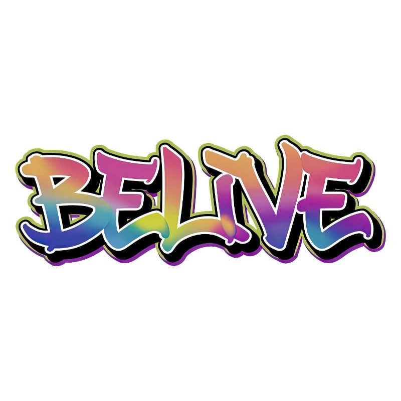 BELIVE Graffiti Rainbow