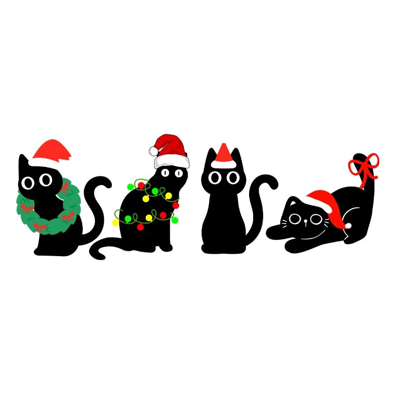 Chat à Noël