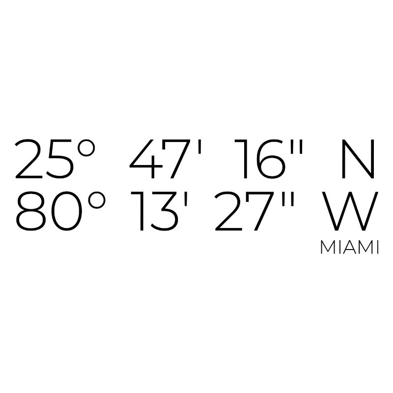 Coordonnées : Miami, Floride