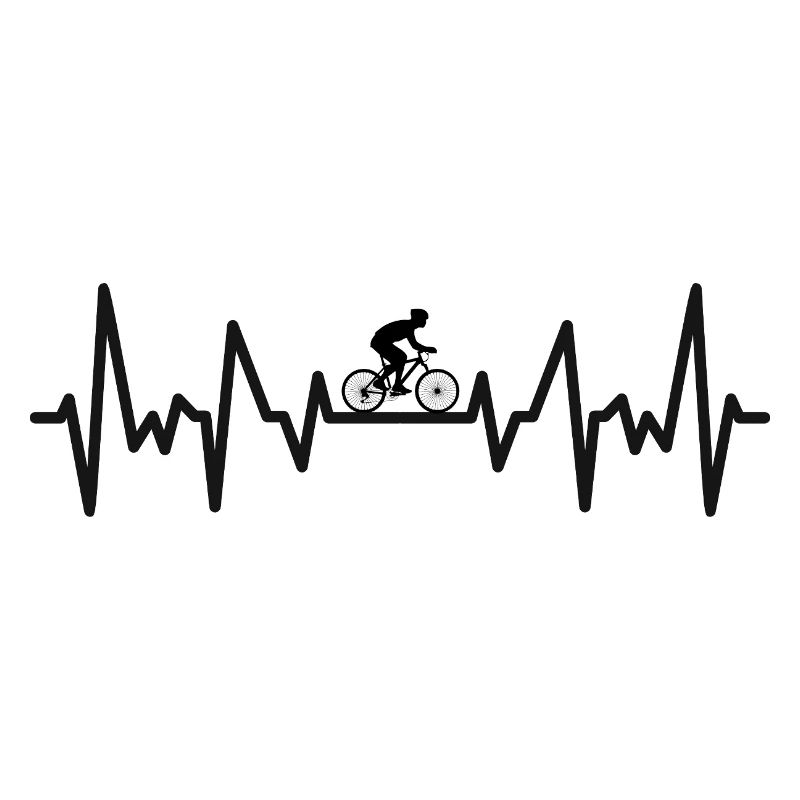 Mountain biker's heartbeat
