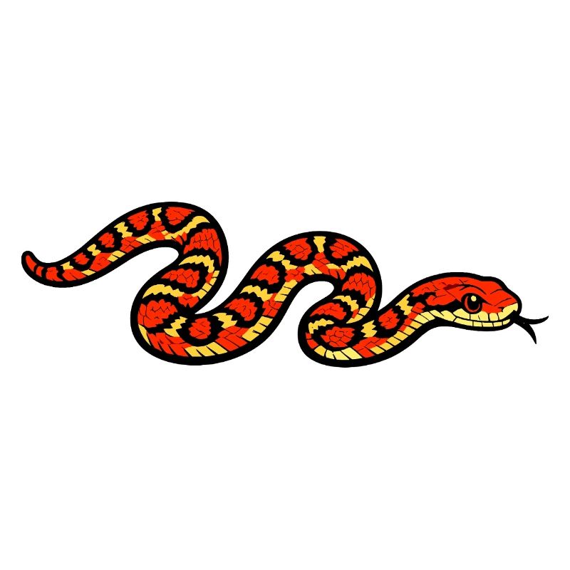 Fiery Snake Pattern