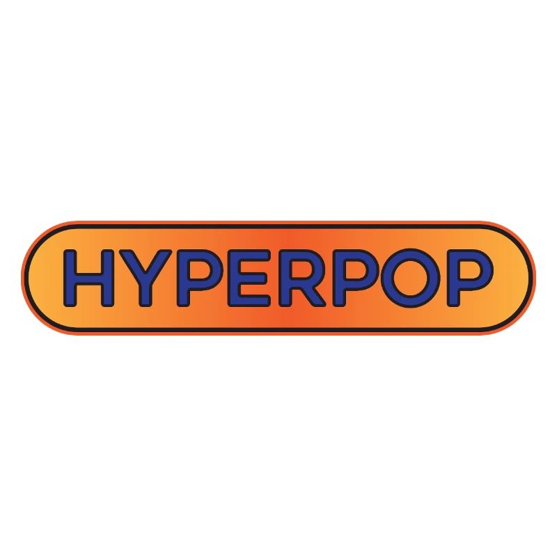Hyperpop Music Cool Dance Aesthetic Graphic