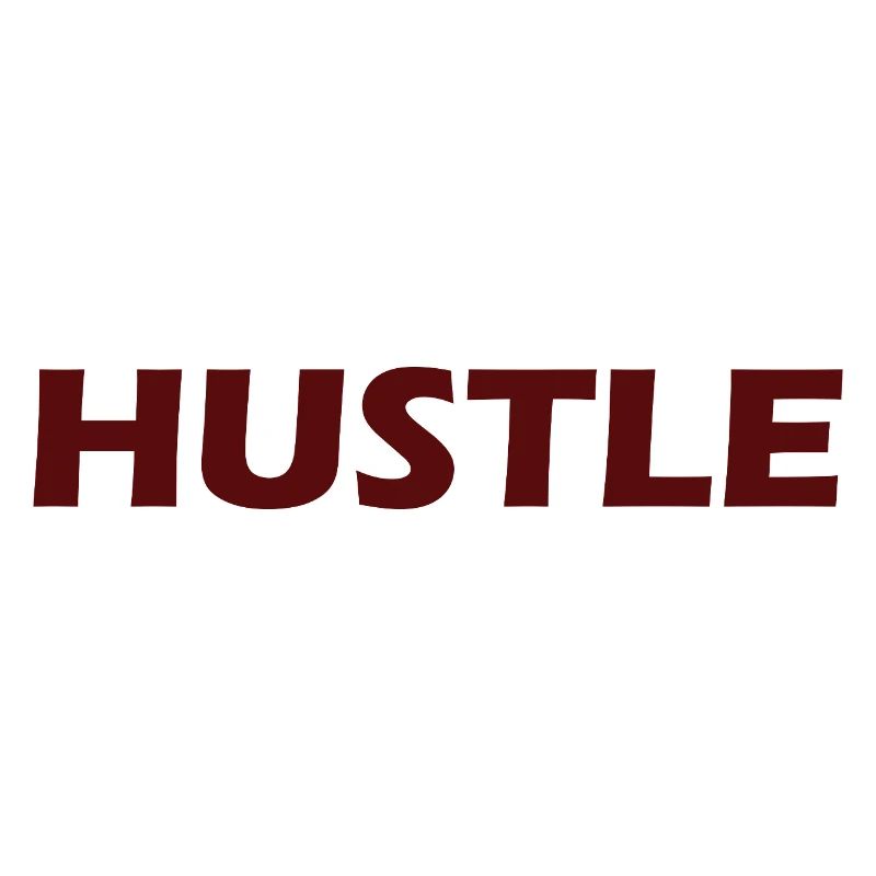 Conception typographique audacieuse Hustle