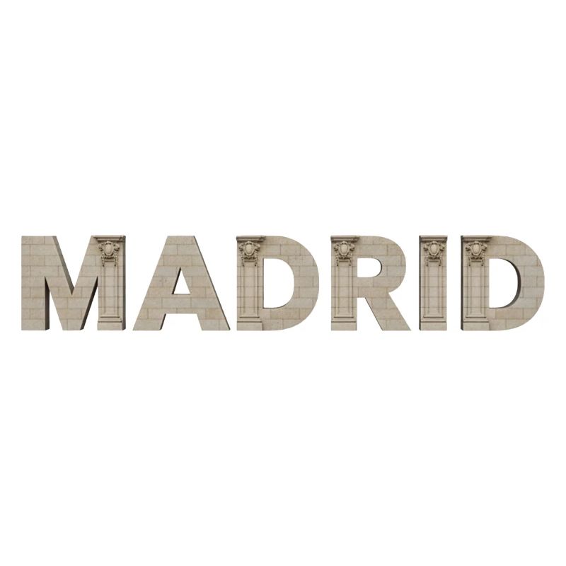 Typographie de l’architecture de Madrid