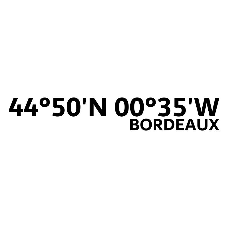 Coordonnées de Bordeaux