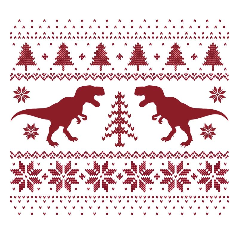 Pull de Noël en forme de dinosaure
