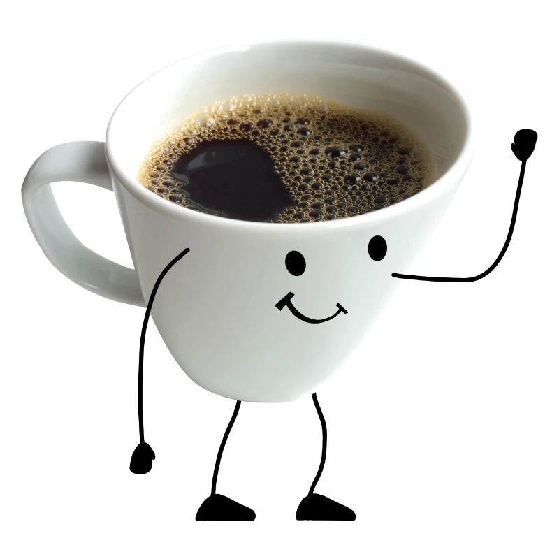 café avec visage