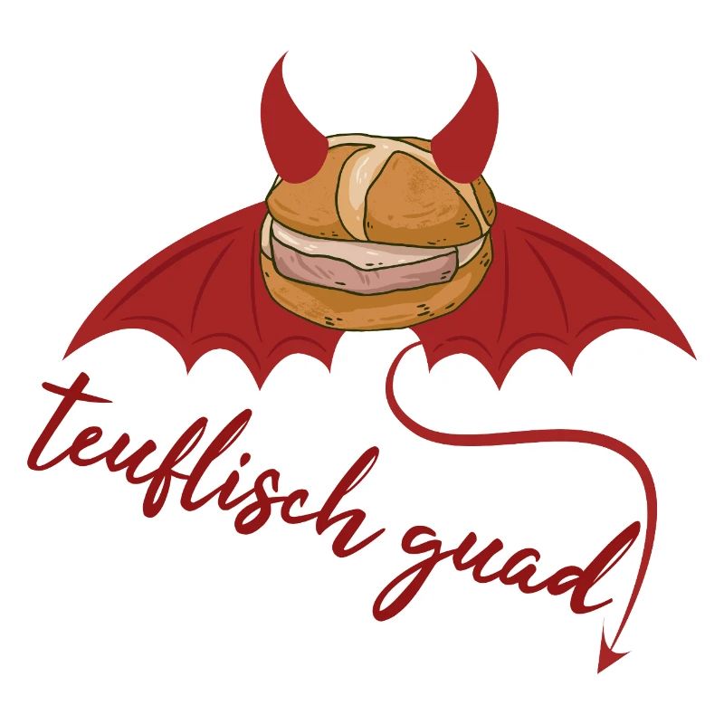 Devilishly cool Bavarian Leberkäs design