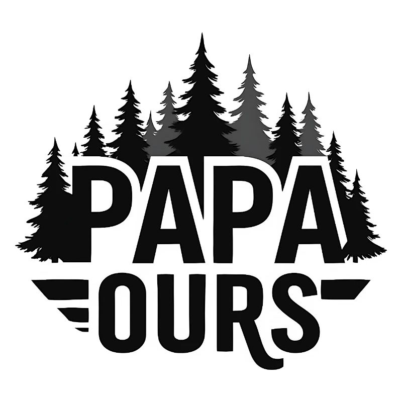 Daddy Bear Forest Silhouette