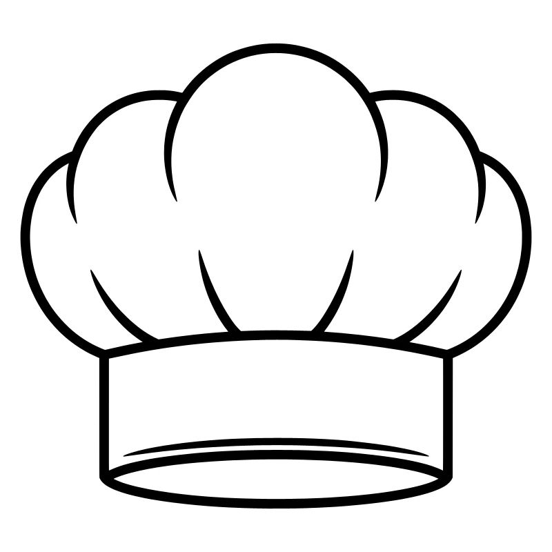Conception d’icônes vectorielles de chapeau de chef