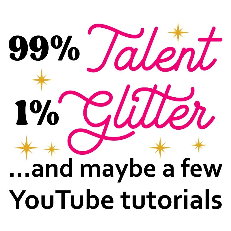 Talent Glitter Étoiles Script