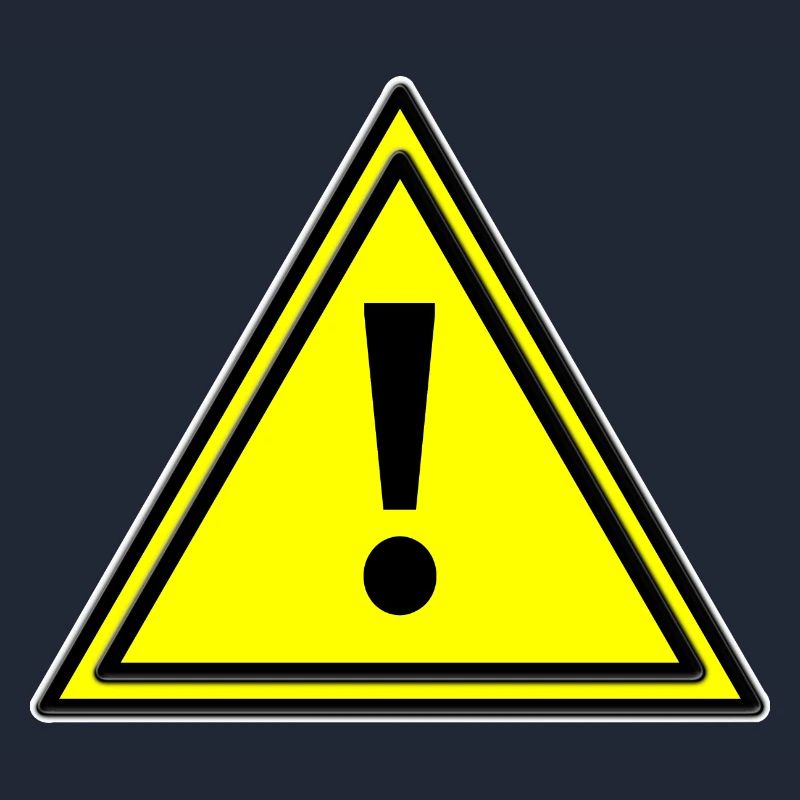 Warning triangle error warning triangle warning sign yellow