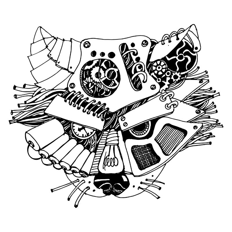 steampank raccoon