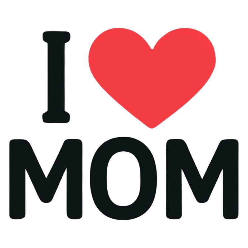 J’adore le design de cœurs de MAMAN