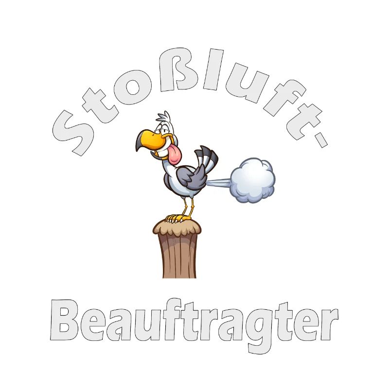 Stoßluft-Beauftragter lustig fun Möwe maritim